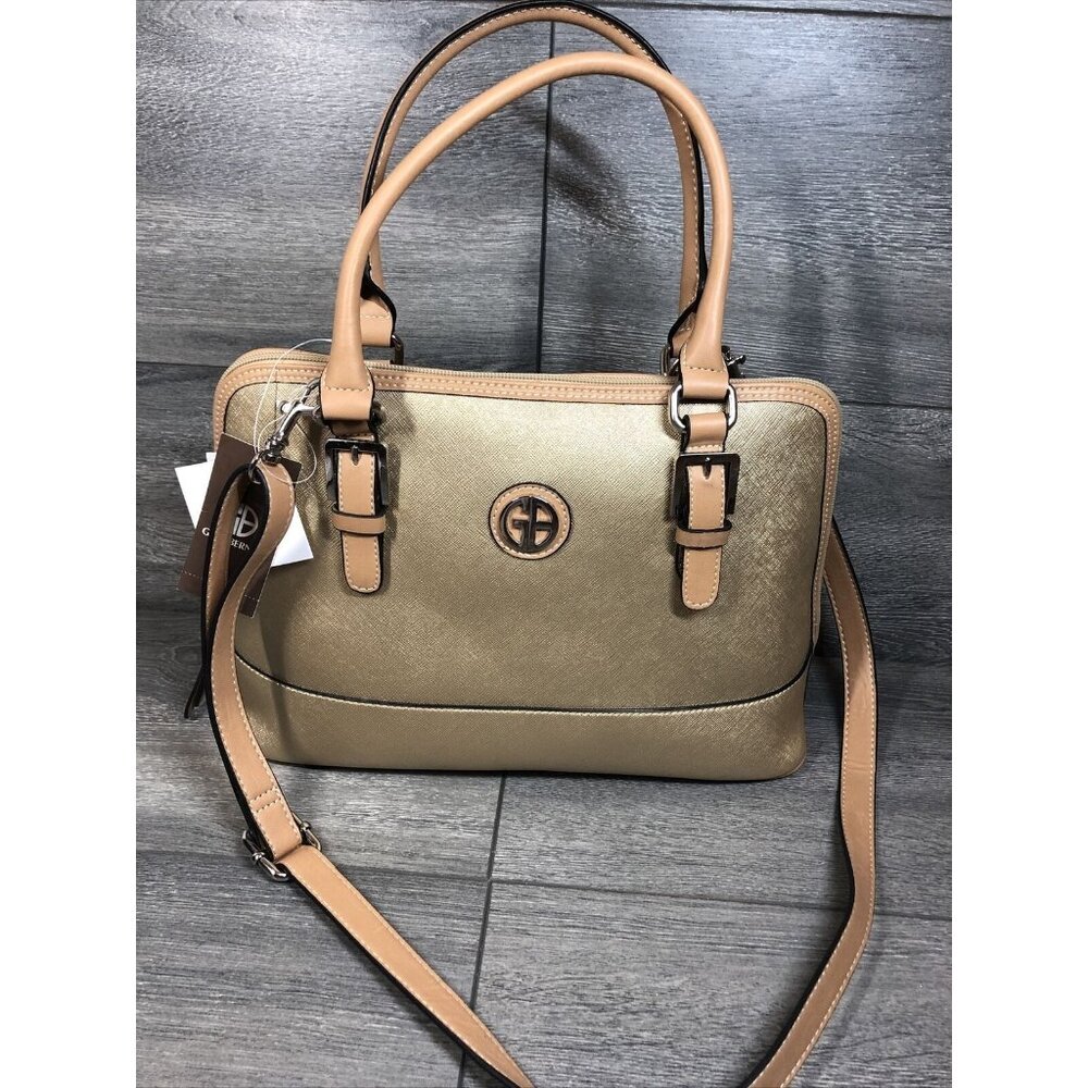 Giani Bernini | Saffiano Dome Satchel (Champagne)
